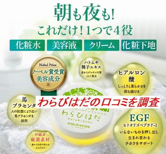 わらびはだの口コミを調査 効果や気になる評判をまとめて紹介