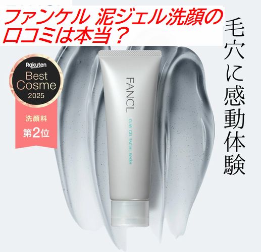 ファンケル 泥ジェル洗顔の口コミは本当？使い方や毛穴への評判を調査